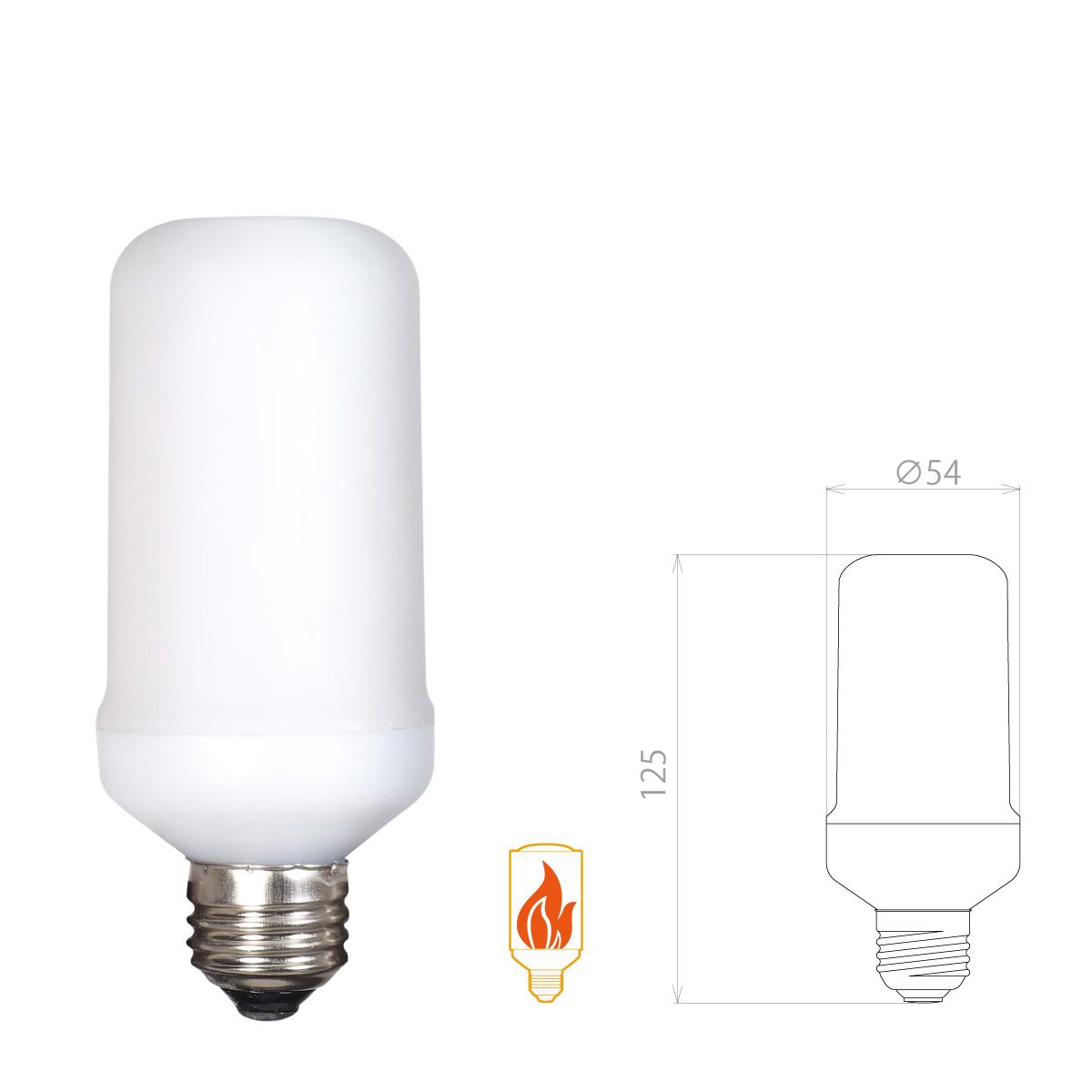 炎のゆらぎで、やすらぎの演出ができる LED炎セラピー電球 LDB20
