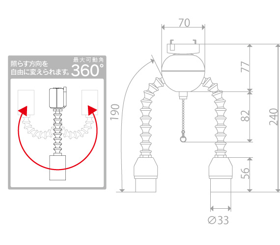 1つの灯具で2方向照らせる多機能スポット照明｢Twinvy｣シリーズ